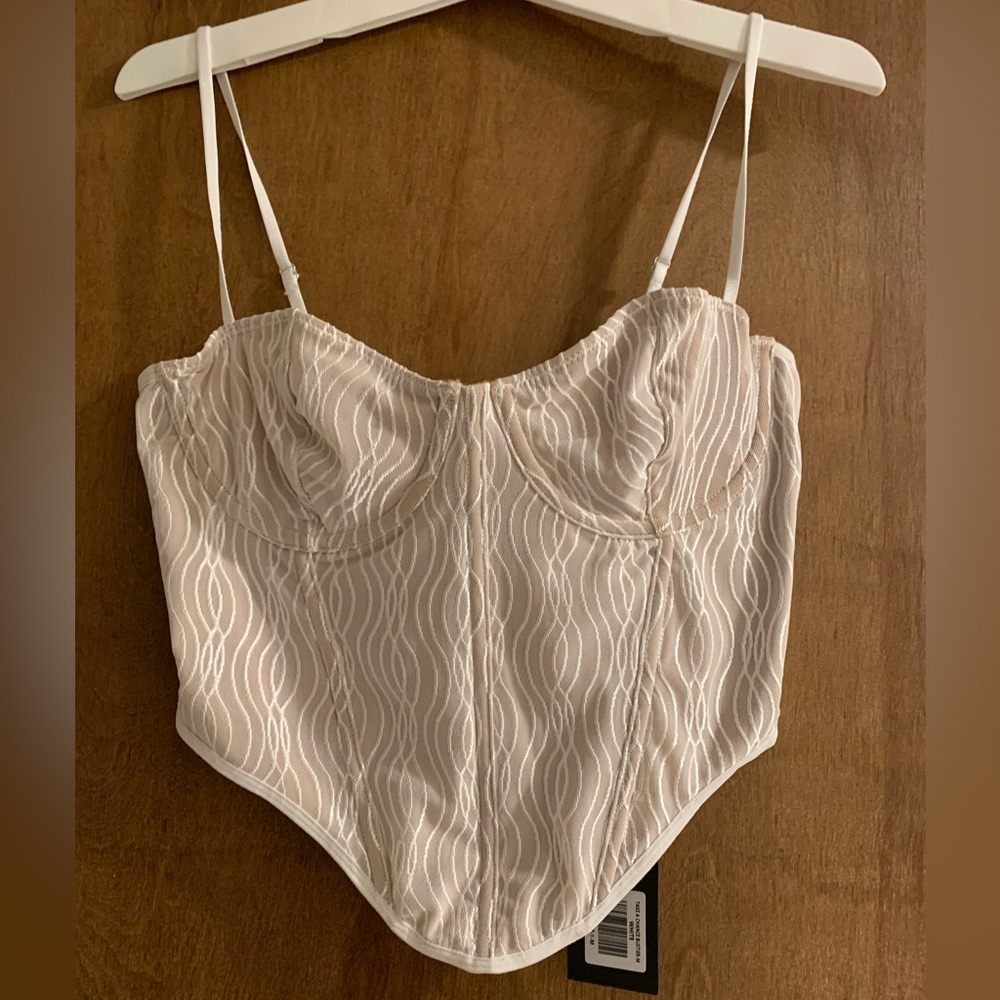 WHITE FOX corset top. NWT